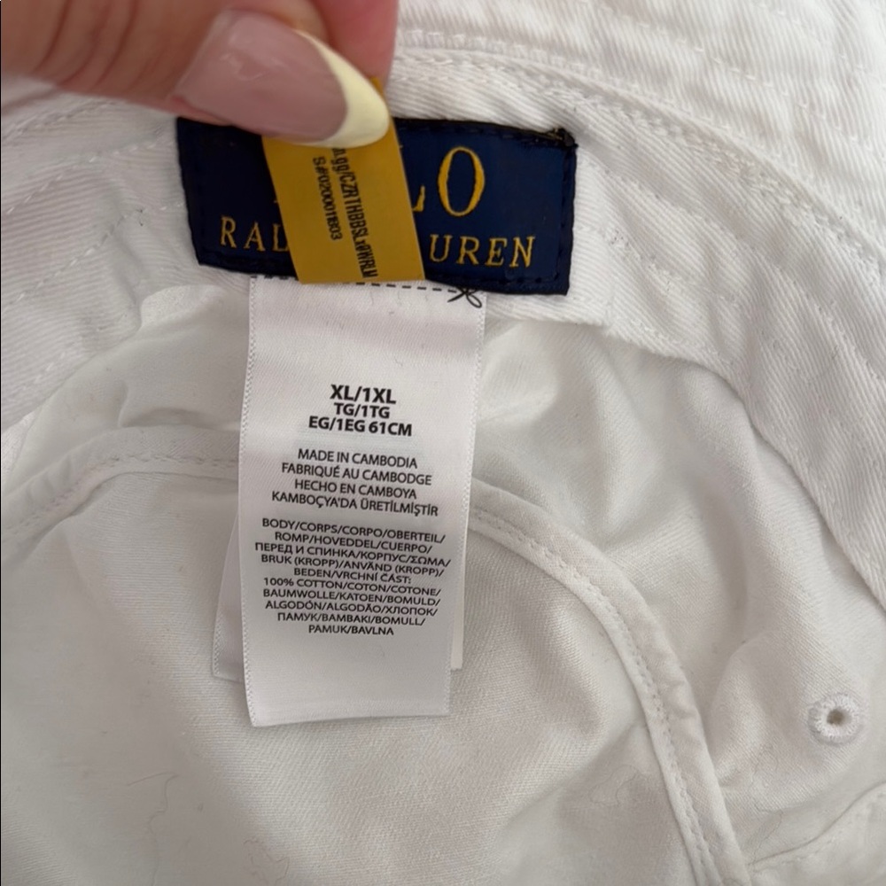 Polo White Bucket Hat With Bear Patch - image 3